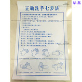 工作规范化挂图 医护用品 正确洗手七步法医院挂图 医院制度挂图