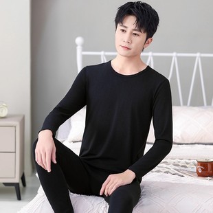 薄款 修身 保暖内衣衫 男士 线衣衬裤 打底套装 毛衫 男 莫代尔棉秋衣秋裤