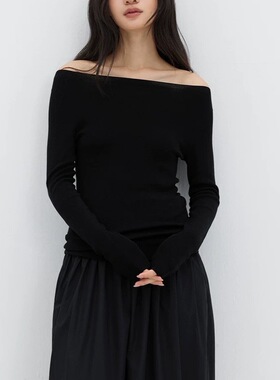 YA家正确版女神岛精无缝18针德国BY120s OTW羊毛一字领针织打底衫