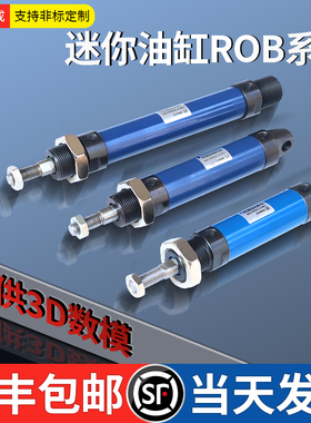 圆形SOA ROB微型迷你液压油缸ROA20 25x10x30x40x60x70x80ROC单耳