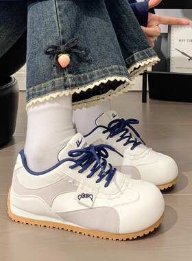 回力德训鞋女2026新款春季厚底增高运动休闲鞋百搭系带小白鞋板鞋