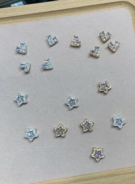 枪黑色银色金色满钻锆石配件