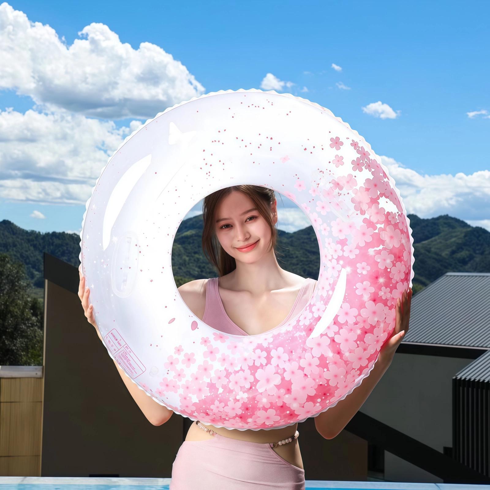唯优妮樱花泳圈多尺寸