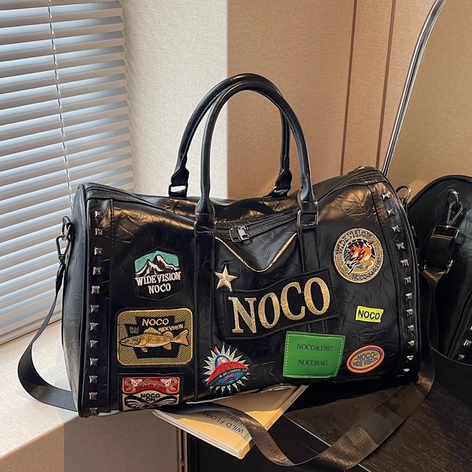 外出短途旅行包潮牌新款时尚刺绣大容量出差登机行李袋运动健身包