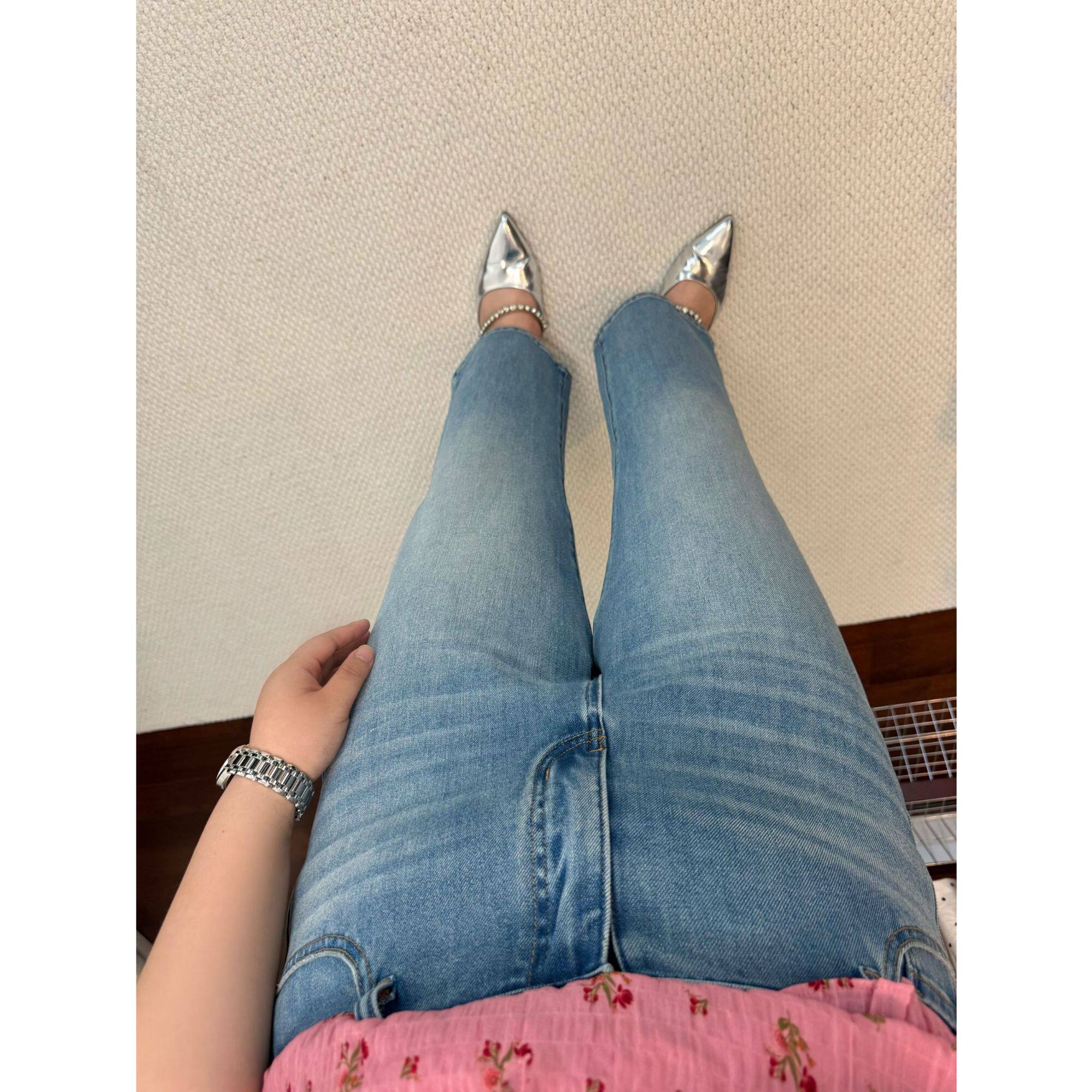 大阿娇 大码春夏季新款（实体店品质）高弹高含棉四面弹力法棍裤