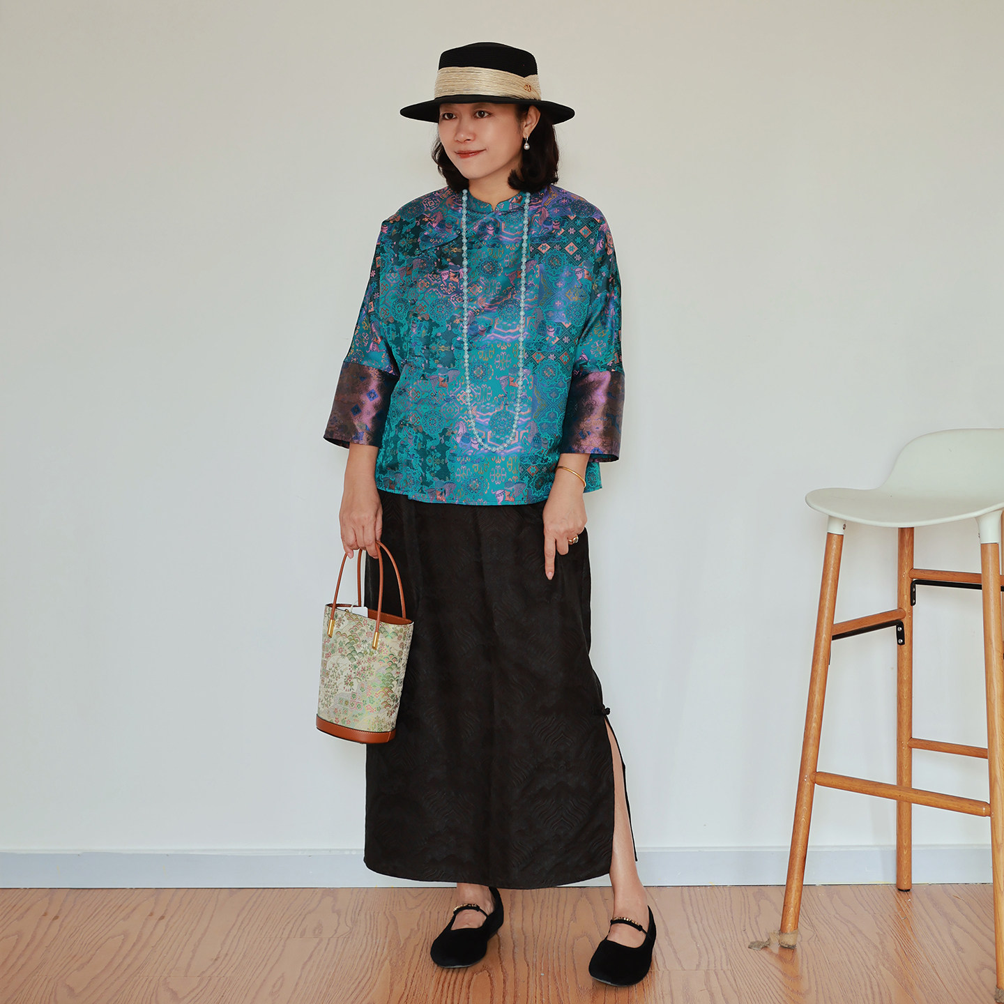 收藏~非遗壮锦~100%真丝 复古花团骏马 小立领撞袖口新中式上衣,女装/女士精品,上衣,淘宝优惠券,粉丝福利购,淘宝优惠卷