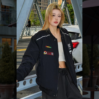 PANMAX/潘·麦克斯25年秋冬大码男装宽松秋冬飞行员棉服夹克外套