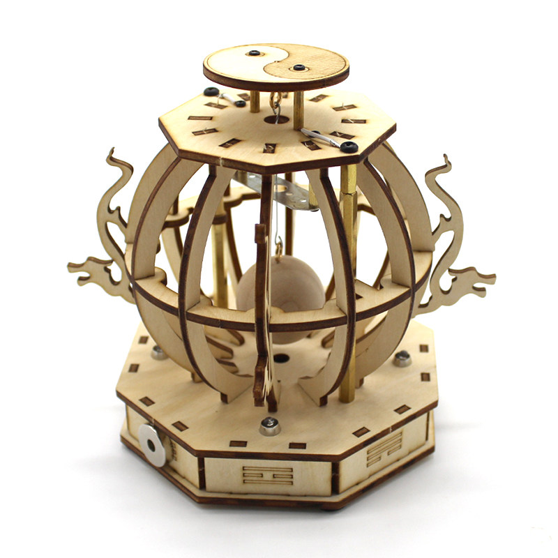 木质地震报警器模型 diy手工制作玩具套件 科技活动创客培训材料