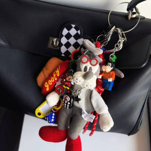 瓶子家萌物 迪士尼 冰淇淋高飞 挂饰 挂件 棒球钥匙扣 公仔包挂