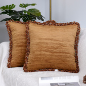 欧式 轻奢沙发抱枕样板间客厅卧室软包靠垫头靠大靠背靠枕抱枕套