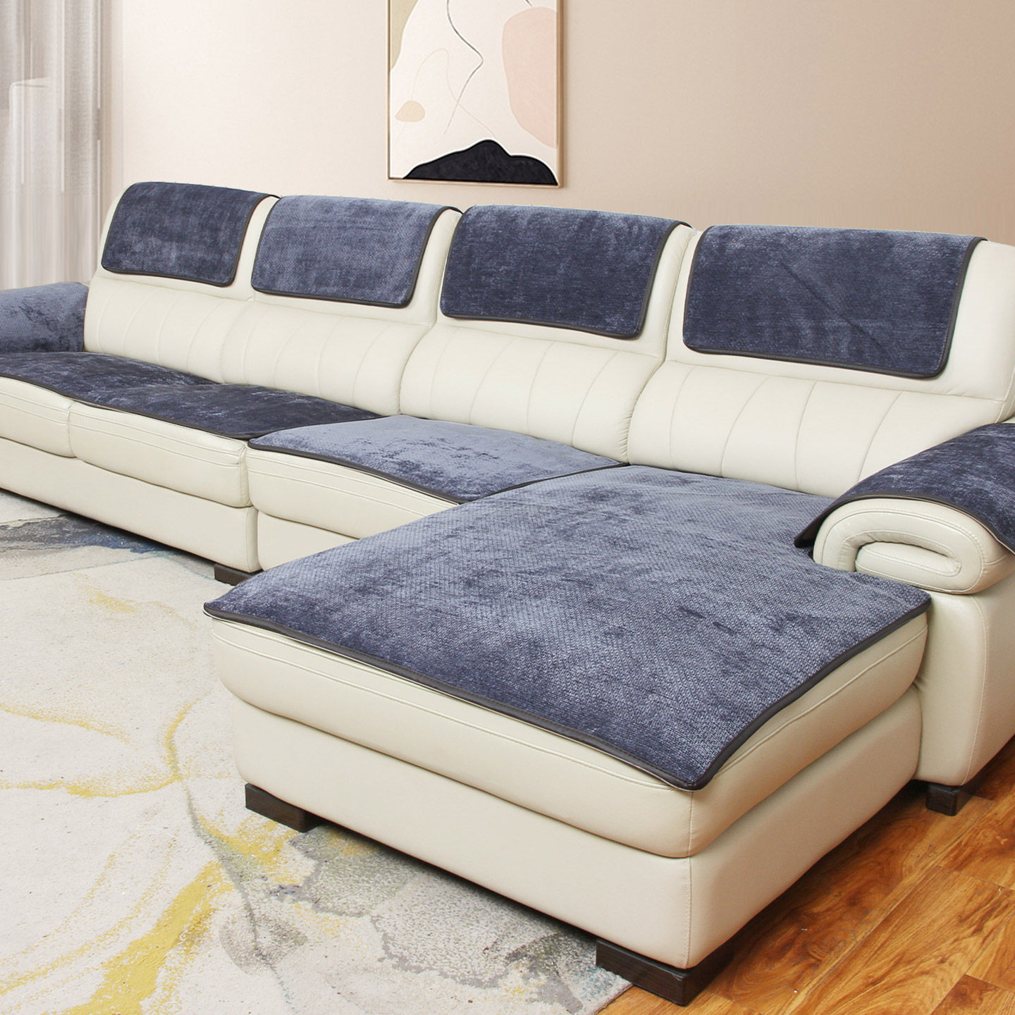 雪尼尔沙发垫冬季薄款坐垫子欧式轻奢高级感贵妃盖布巾套2025新款,居家布艺,沙发垫,淘宝优惠券,粉丝福利购,淘宝优惠卷