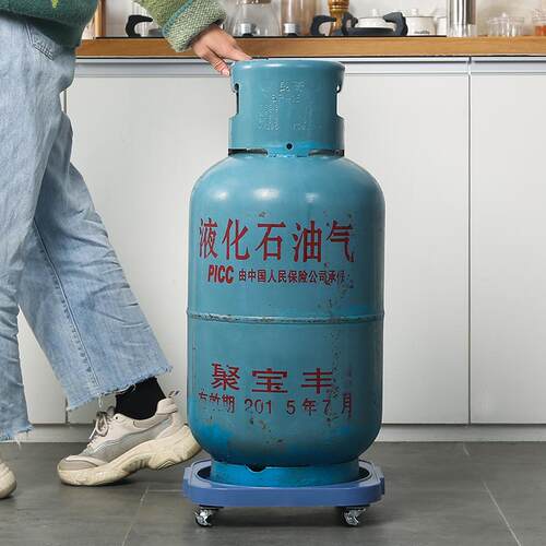 加厚落地多功能桶装水万向滑轮家用厨房钢瓶煤气罐置物架
