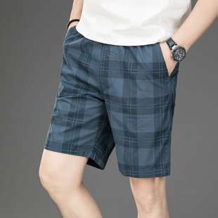 速干休闲运动五分裤 100%纯棉短裤 衩外穿宽松沙滩裤 大裤 男夏季