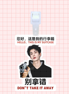 包挂件张凌赫登机牌行李牌