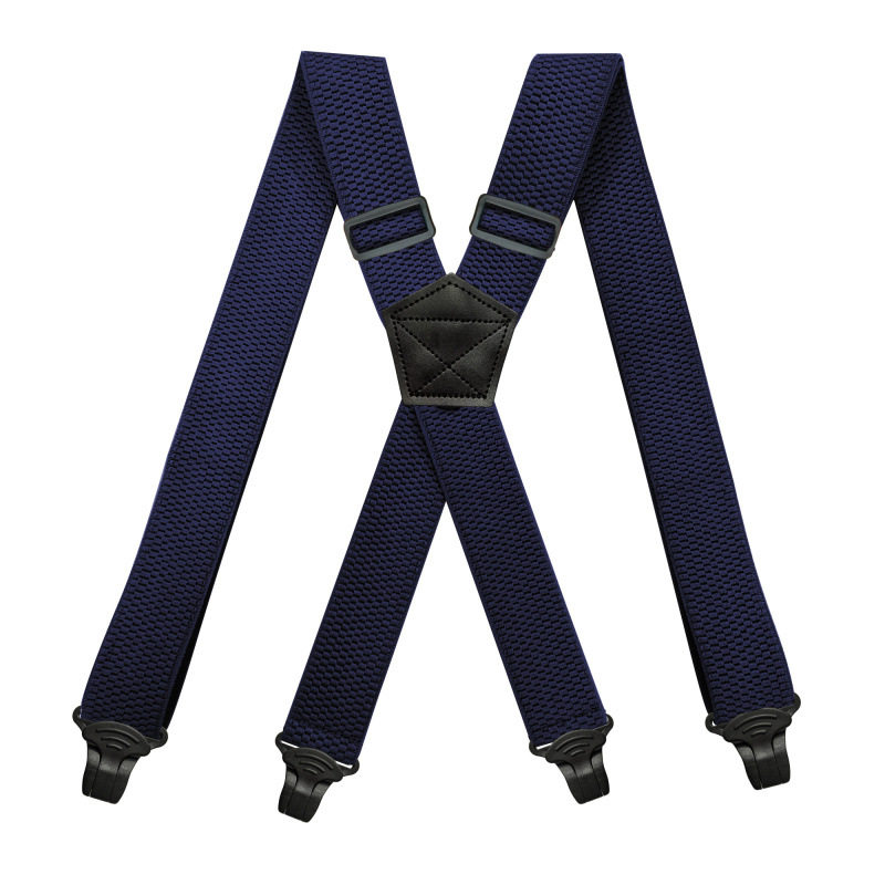 通用成人4夹松紧背带夹玉米纹弹力吊裤带高弹力可调防掉straps