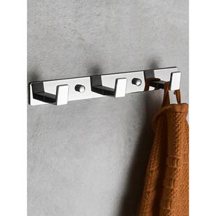 摩恩尔诚不锈钢墙壁挂衣钩排钩挂钩后卫生间浴室衣服挂衣架衣帽钩