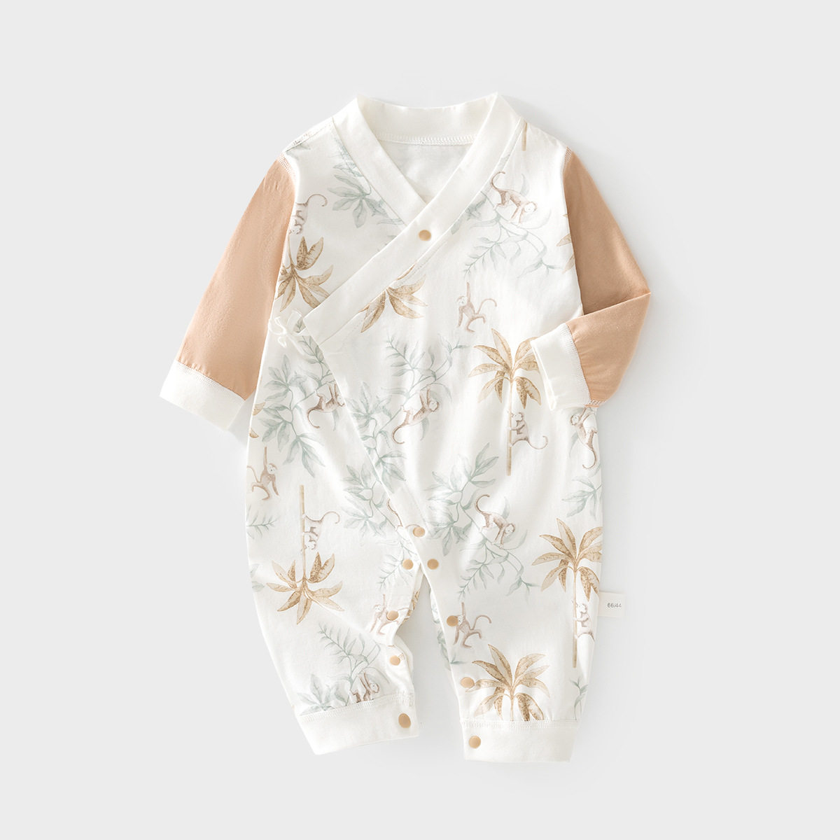 婴幼儿夏季连体衣宝宝夏季薄款无骨和服哈衣空调服新生婴儿蝴蝶衣