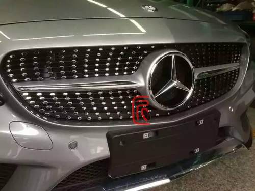 适用于奔驰新C级满天星 钻石中网W205 C180L C200L C260L银色中网