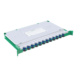 12/24芯光纤一体化托盘单模空盘满配法兰头SC/FC/LC/ST多模光缆熔纤盘ODF配线架OM3/OM4熔接交接箱束状光交盘