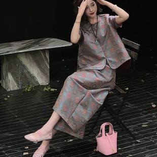 宽松简约通勤假日休闲一整套高端气质套装 法式 时尚 轻奢夏季 女 新款