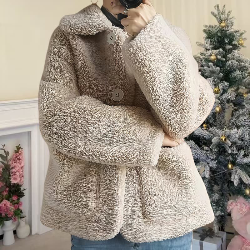 女新年战袍外套女秋冬新款羊剪绒皮毛一体短款宽松颗粒2026羊羔绒,女装/女士精品,短外套,淘宝优惠券,粉丝福利购,淘宝优惠卷