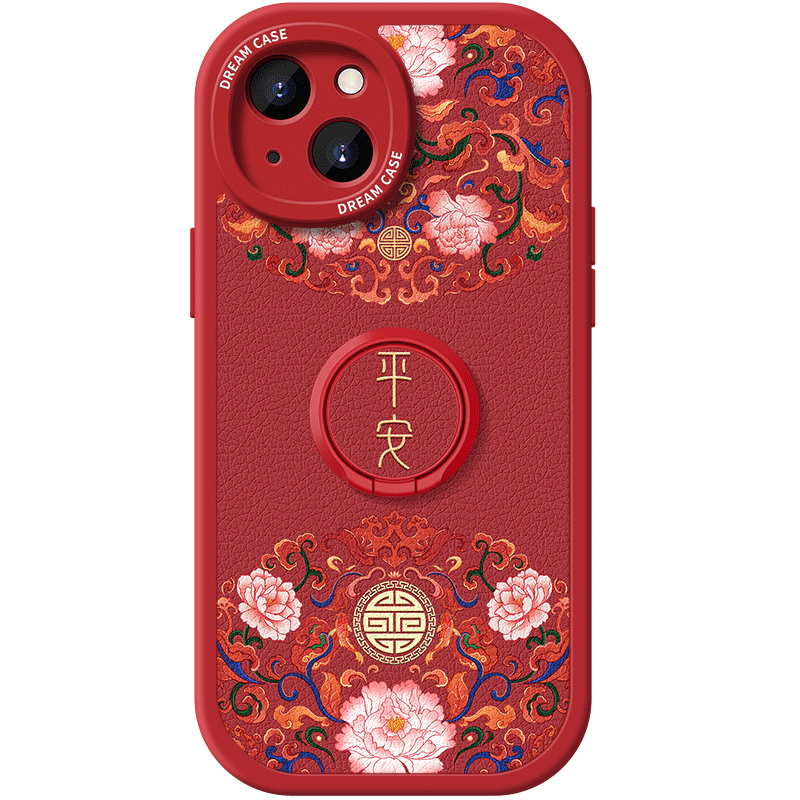 适用华为mate80手机壳女mate70防摔新款mate60保护壳50指环40pro全包镜头30高级支架50e硅胶软壳国风平安喜乐