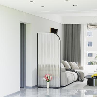 北欧客厅玻璃隔断屏风现代简约