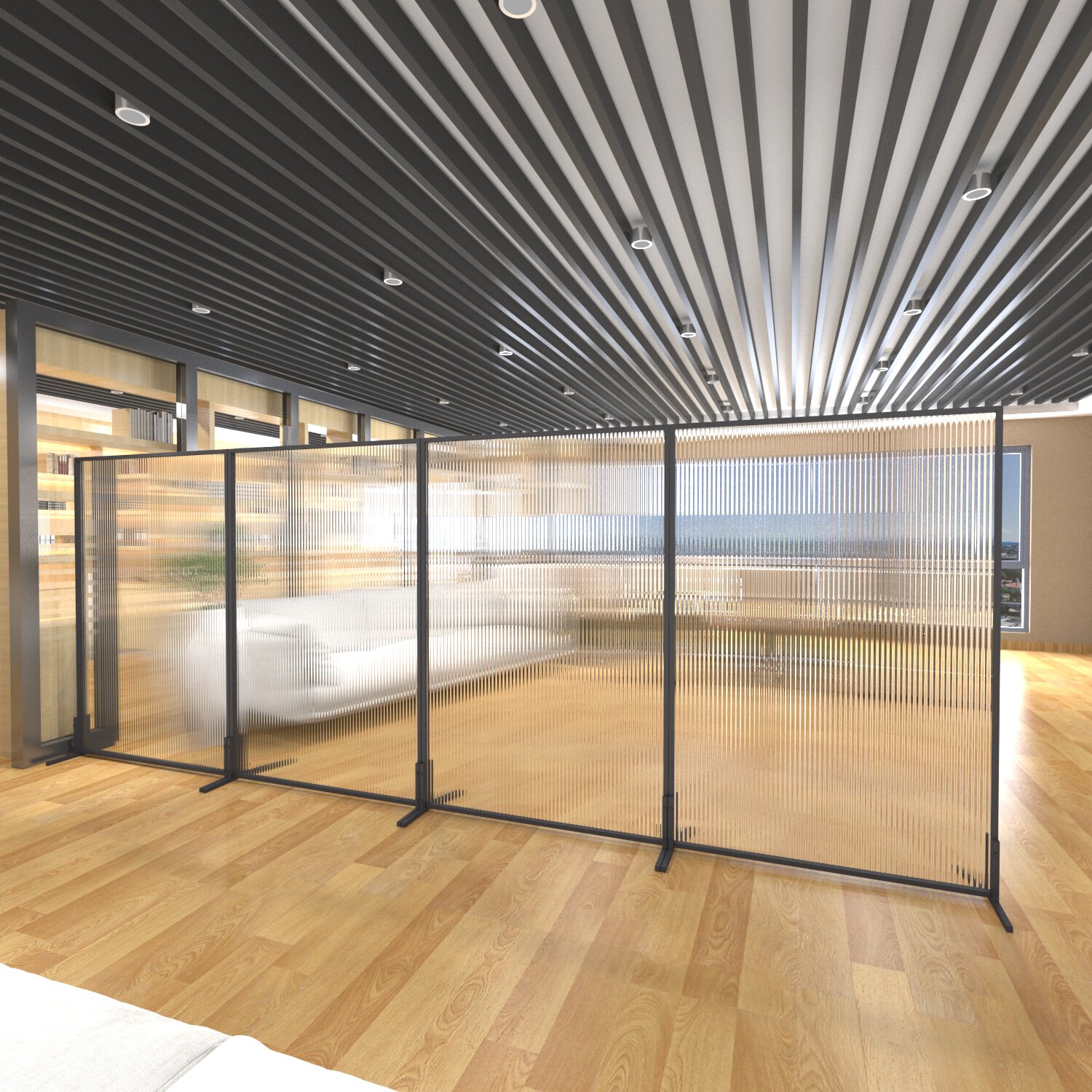 现代简约新型长虹钢化玄关客厅卧室办公室玻璃屏风隔断墙2025新款