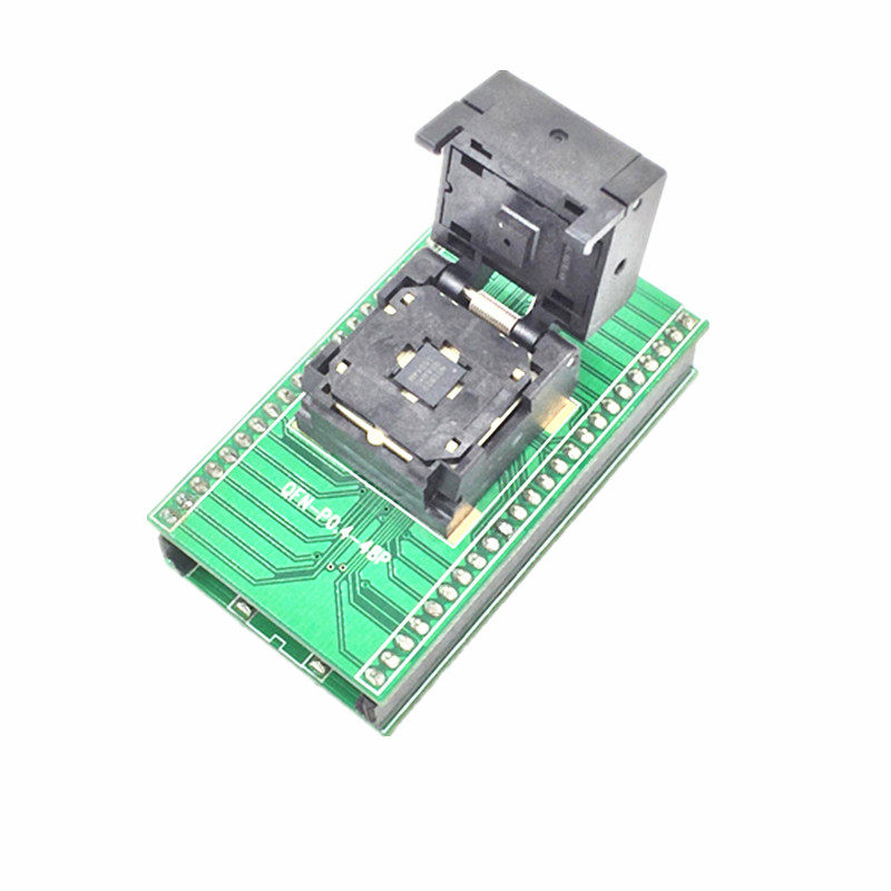 NRF51822 51422 NRF51802镀金测试座老化座烧录座带最小系统QFN48