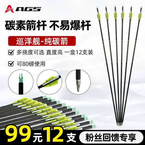 200/300/350/400N纯碳箭碳素箭