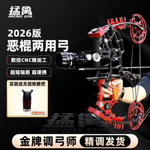 复合弓恶棍打钢珠高精度神机辅助杆射箭击运动短轴野外两用弓pro