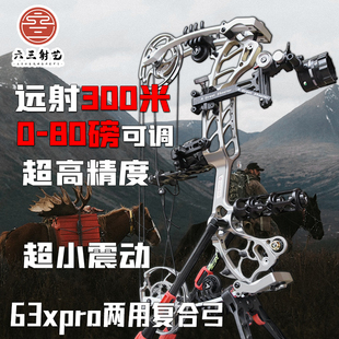 63xpro两用复合弓射箭钢珠弓箭成年人高精度户外狩猎专用射击运动