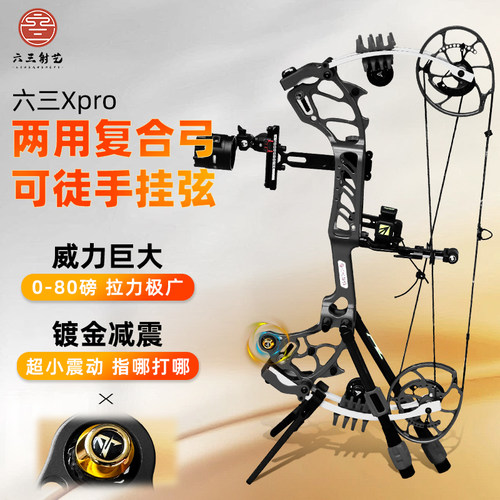 六三射艺复合弓射箭打钢珠两用弓