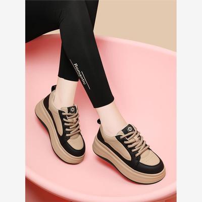 松糕底增高黑白熊猫老爹