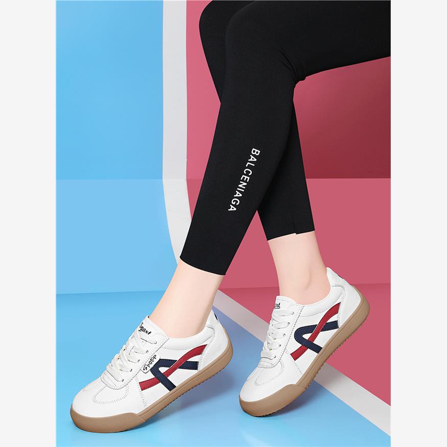 真皮小白鞋女2025春季新