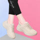 女款 米色2026新款 春季 休闲运动鞋 百搭软底轻便舒适中年妈妈跑步鞋