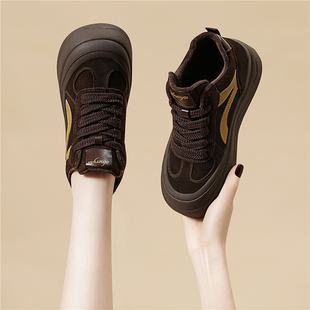 真皮雪地靴女款2025新款加绒二棉鞋冬季女鞋高帮德训鞋厚底运动鞋