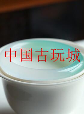 远山黛玛瑙玉髓圆条高冰透手镯半山半水青翠色渐变油青手镯送礼品