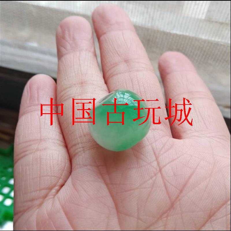 缅甸翡翠色路路通吊坠冰糯种春彩阳绿加黄翡项链多彩转运珠锁骨链