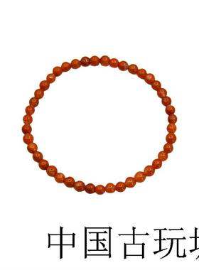 山尺|暖阳高端南红玛瑙手串简约玉石手链女小众红色轻奢精致串珠
