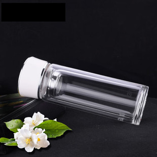 ASD/爱仕达泡茶杯RWB22B-N双层防烫耐高温高硼硅玻璃杯220ml