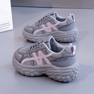 2025秋冬季小白女鞋新款百搭休闲爆款厚底运动超火老爹鞋子ins潮