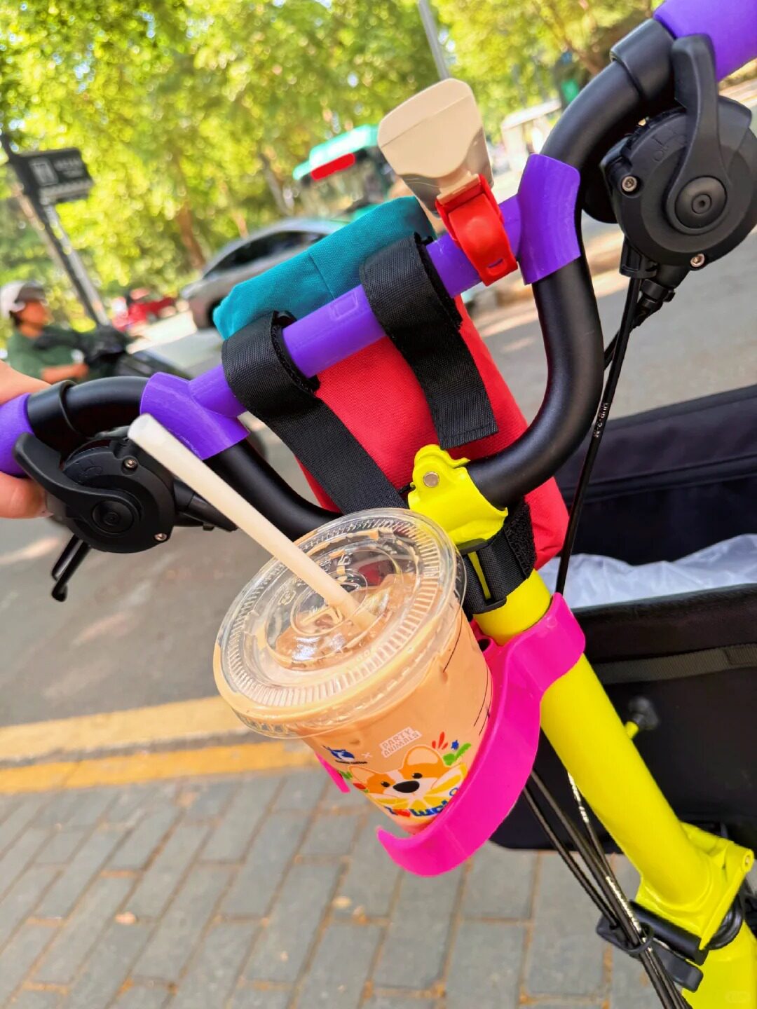 BROMPTON 접이식 자전거 액세서리 물병 홀더에 적합 퀵 릴리스 우유 차 커피 컵 홀더