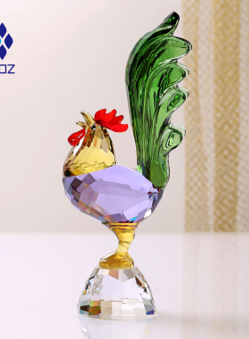 DOJOZ/都爵族新款五彩水晶大公鸡