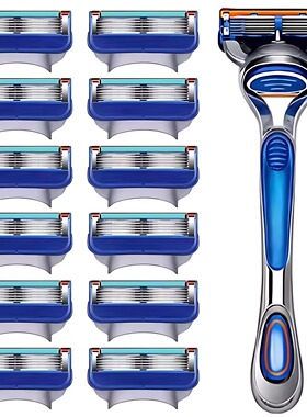 德国六层原装吉刀片利手动剃须刀男刮胡刀剃须刀吉小谜利刮胡刀片