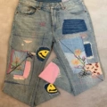 Smiley Face Denim Jeans