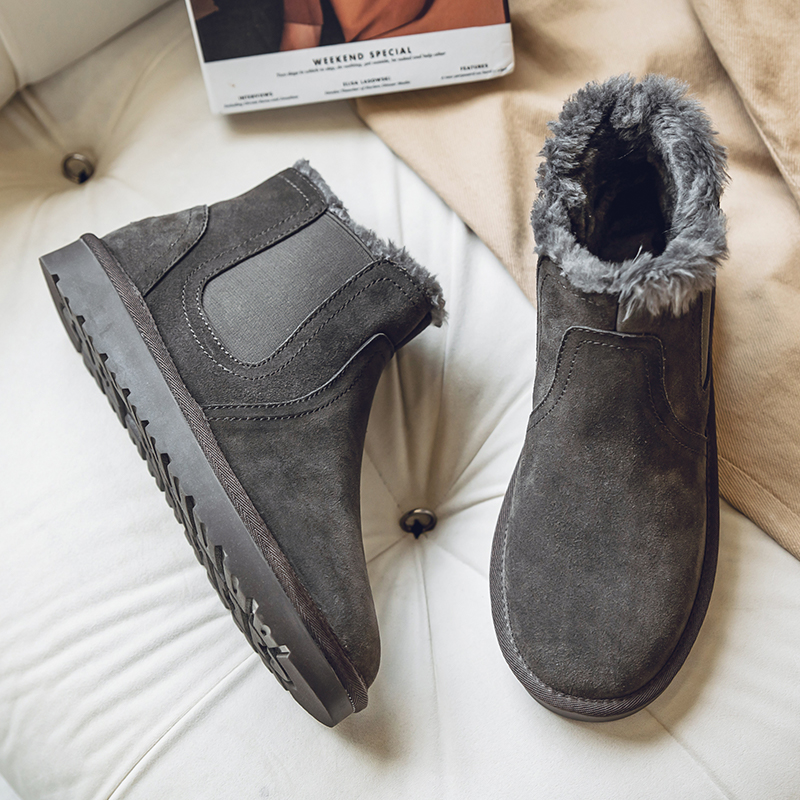 雪地靴男款冬季加绒加厚大棉鞋