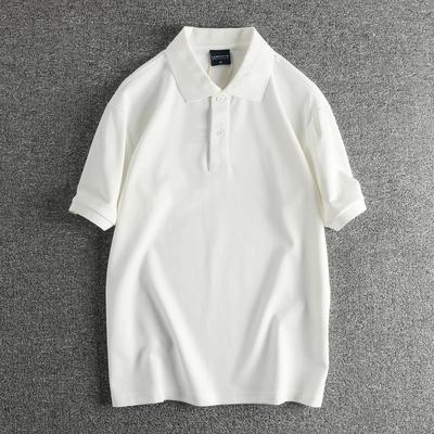 凉感巴黎棉商务纯色男士polo衫夏