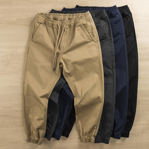 joggerpants秋冬重磅束脚工装裤