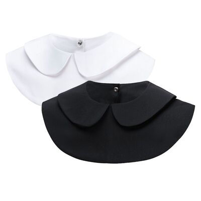 文艺衬衫假领子女衣服硬挺娃娃